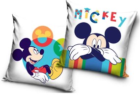 Carbotex DETSKÝ DEKORAČNÝ VANKÚŠ MICKEY 40X40 CM VZOROVANÁ