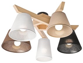 Prisadený luster ANTONIO 5xE14/40W/230V