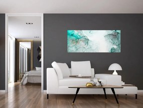 Obraz - Atramentová abstrakcia 2 (120x50 cm)