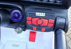 LEAN CARS Elektrické autíčko Jeep S2388 biele 4x45W