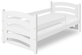 Detská posteľ Mela 80 x 160 cm, biela Rošt: S lamelovým roštom, Matrac: Matrac COMFY HR 10 cm