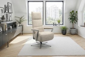 XXXLutz RELAXAČNÉ KRESLO, textil, piesková Sit & More - Online Only obývacie izby - 00014402874J