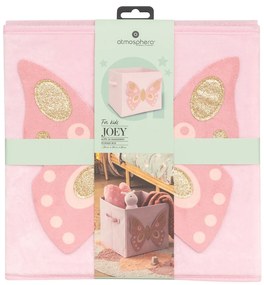 Úložný box Butterfly, 29x29x29 cm, ružová