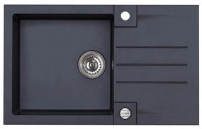 ALVEUS 1090942 - Kuchynský drez ROCK 78x48 cm granit/čierna