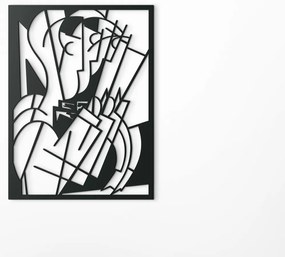 drevko Kubistický obraz na stenu Dirigent Rozmer obrazu: 43,5 x 32,5 cm, Farba dekorácie: Čierna