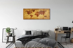 Obraz plexi Starý hnedý mapa 120x60 cm