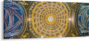 Obraz stropu Sienského kostola (120x50 cm)