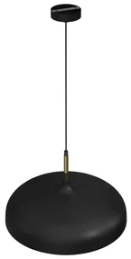 Závesné svietidlo Lincoln, 1x zlaté/čierne kovové tienidlo, (fi 45cm), b/g