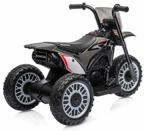 Baby Mix Detská elektrická motorka Honda CRF 450R, sivá