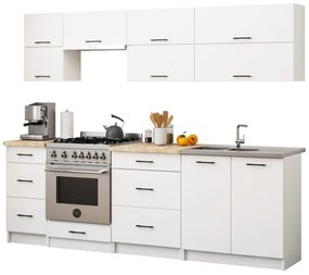 Kuchyňská skříňka OLIVIE III 40x85 cm matná bílá/dub sonoma
