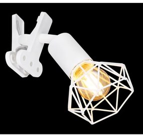 Globo 54802WK - Nástenná lampa s klipom XARA I 1xE14/40W/230V biela