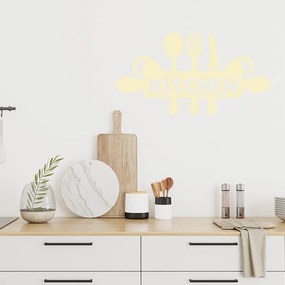 Veselá Stena Samolepka Príbory Farba: černá, Veľkosť: 60 x 32 cm