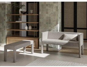 Béžová lavica z textílie buklé Sitta – Blomus