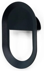 Čierny nástenný oceľový háčik Coucou – Spinder Design