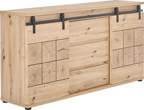 XXXLutz ŠIROKÁ KOMODA, farba duba, 160/86/40 cm MID.YOU - Komody - 002798019001