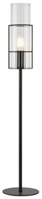 Markslöjd 108556 - Stolná lampa TUBO 1xE14/40W/230V 65 cm čierna/číra