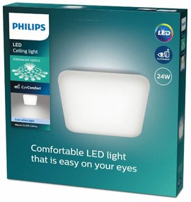 Philips 8720169195516 stropné LED svietidlo Mauve 1x 24 W 3000lm 4000K, 43 cm