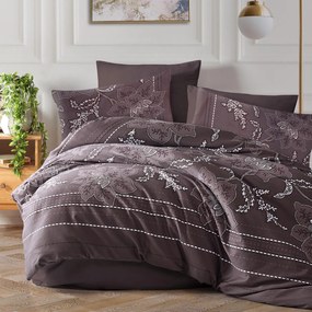 SATÉNOVÉ POSTEĽNÉ OBLIEČKY SATYNLOVE EXCLUSIVE MOYO1 200X220 CM, 2 KS 70X80 CM VZOROVANÉ