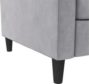 Svetlosivá zamatová pohovka 207 cm Presley – Støraa