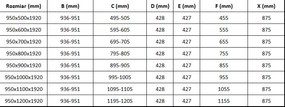 Mexen Lima sprchovací kút 95x120cm, 6mm sklo, chrómový profil-číre sklo, 856-095-120-01-00