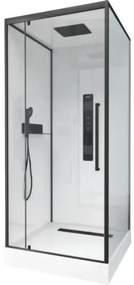 Kompletná sprcha Aurlane Urban 2 90 x 90 x 215 cm čierna