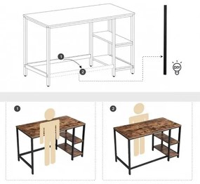 Kancelársky stôl VASAGLE LWD47X