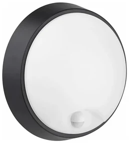 Greenlux LED Vonkajšie nástenné svietidlo so senzorom LED/12W/230V IP65 čierna GXPS040v2