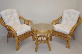 Ratanová sedacia súprava RIO DE JANEIRO 2+1 medová