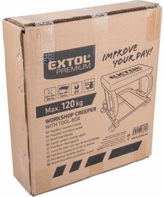 EXTOL PREMIUM Stolička s úložným priestorom prepravný vozík 8863300