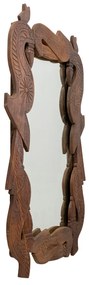 Bracket zrkadlo hnedé 110x172 cm