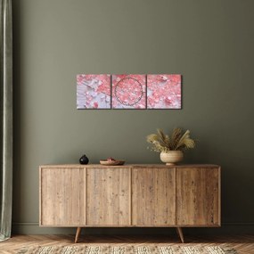 Obraz - Prímorská atmosféra v ružových odtieňoch (s hodinami) (90x30 cm)