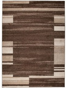 Kusový koberec Pruhy tmavo hnedý S 190x270cm