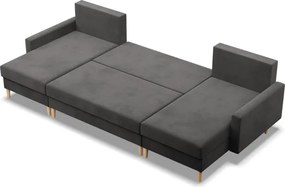 Sedacia súprava BLANK Comfort v tvare U sivá