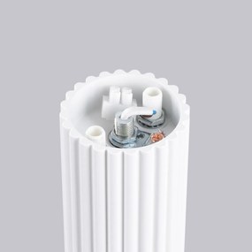 Stropné svietidlo Halo, 1x biele sklenené tienidlo, w