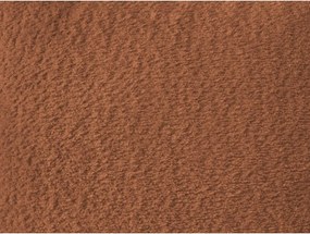 Oranžová rozkladacia/s úložným priestorom rohová pohovka z textílie buklé (pravý roh/s leňoškou) Montaigne – Bobochic Paris