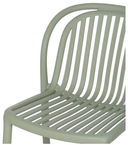 Zelená plastová jedálenská stolička Alia – Ixia