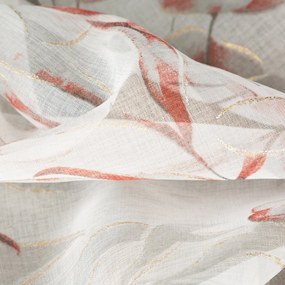 ZÁVES NA KRÚŽKOCH AVA 140X250 CM LISTY