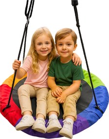 LEAN Sport Záhradná hojdačka Čapie hniezdo pre deti Farebná 100 cm