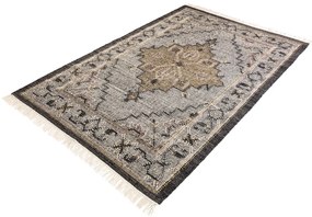 Dizajnový koberec Pahana 230 x 160 cm sivý viacfarebný - vlna