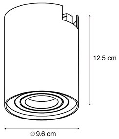 Moderný béžový reflektor pre 1-fázový koľajnicový systém - Iconic Rondoo Up