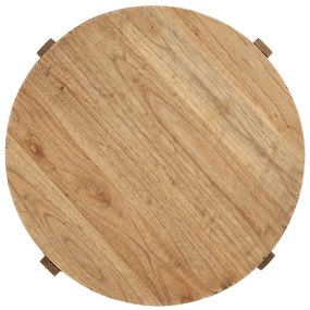 Okrúhly odkladací stolík z masívu mindi ø 40 cm Dala – Ixia