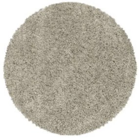 Ayyildiz koberce Kusový koberec Sydney Shaggy 3000 natur kruh - 200x200 (priemer) kruh cm
