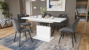 ASTON MINI Biela matná - rozkladací stôl so zdvíhacou doskou