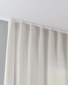 Záves so systémom FLEX (jednoduché spony flex) farba produktu krémová látka zapletaná