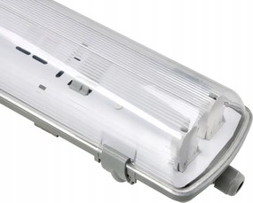 Sada LED svietidiel 120 cm, 36 W, 3600 lm, 4000 K, do garáže, s plechom