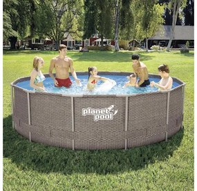 Bazén s rámovou konštrukciou Planet Pool FRAME RATAN 366 x 99 cm