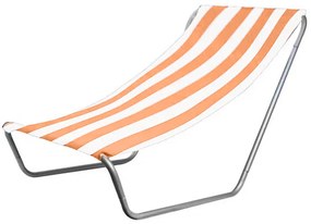 Skladacie plážové lehátko SAND, oranžové pruhy