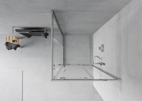 Mexen Rio štvorcový sprchovací kút 90 x 90 cm, transparentný, chróm - 860-090-090-01-00