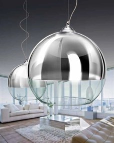 Industriálny luster Silver Ball 18