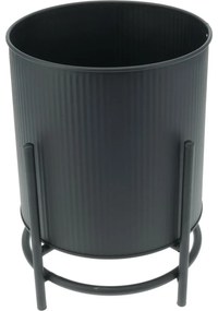 Súprava kovových stojanov na kvety Celano čierna, 2 ks